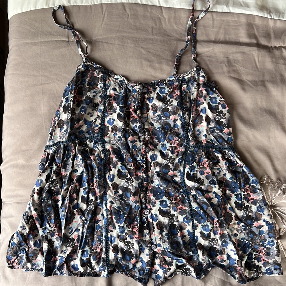 Floral American Eagle Tank